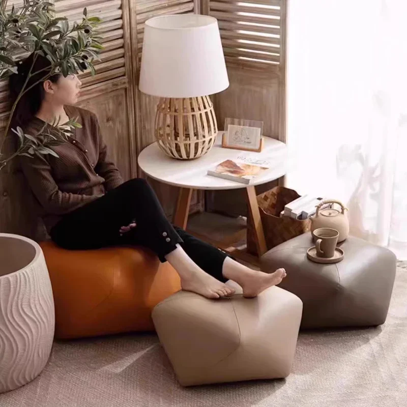 ottoman Modern Simplicity Low changing shoe pier stool Footrest Home Living Room Furniture Stools bedroom Ottomans chair Hallway - Image 6