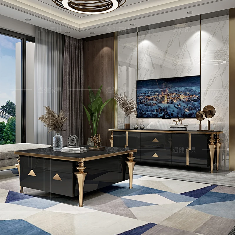 Modern Living Room Furniture Industrial Tv Stands Table Decoration Cabinet Nordic Organizer Mueble Para Tv Storage Complete JGY - Image 4