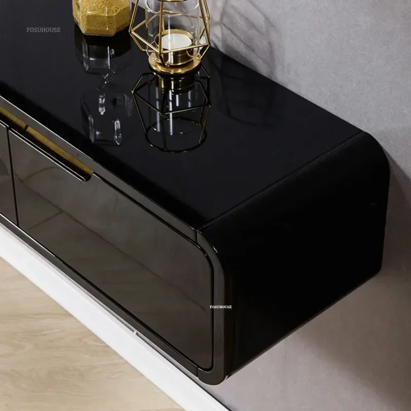 Nordic Minimalist Hanging TV Cabinets Living Room Home Furniture Small Apartment Luxury Paint Suspended Wall TV Stands y - Image 5