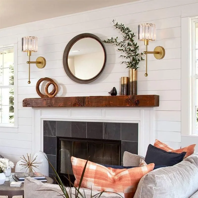 Modern LED wall light luxury transparent crystal wall light, no wiring and rechargeable, living room corridor lighting fixtures, - Image 5