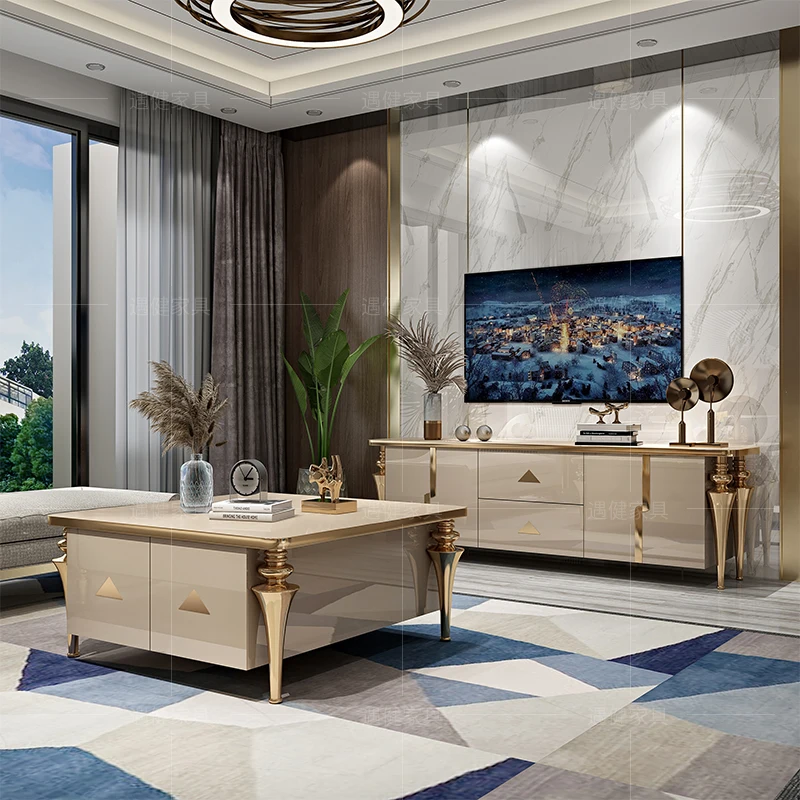 Modern Living Room Furniture Industrial Tv Stands Table Decoration Cabinet Nordic Organizer Mueble Para Tv Storage Complete JGY - Image 2