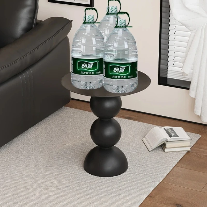 Modern Iron Art Luxury Sofa Side Table Simple Creative round Coffee Table High-End Nightstand for Bedroom - Image 5